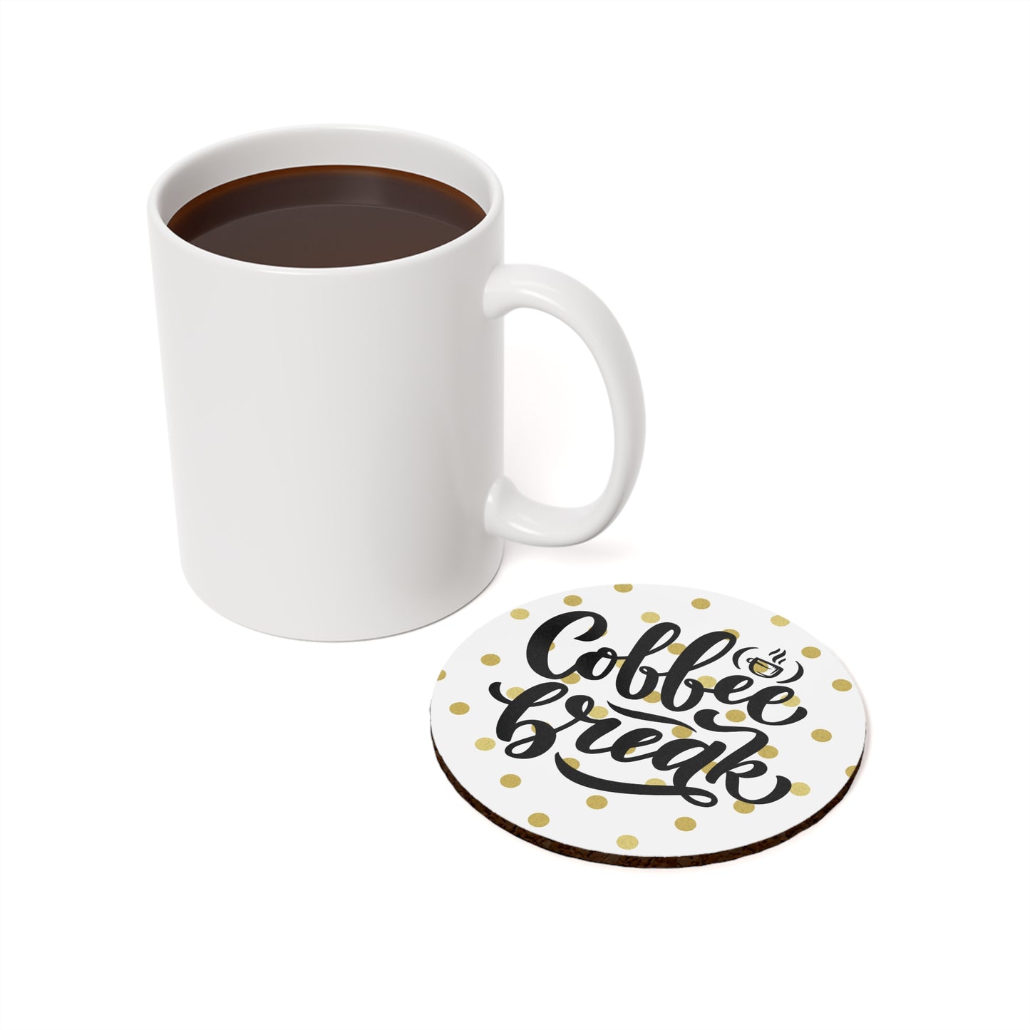 Coffee Break Cork Coaster