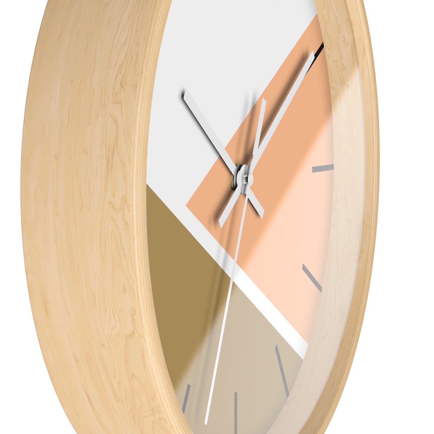 Modern Minimalist Wall Clock – Geometric Color Block Design