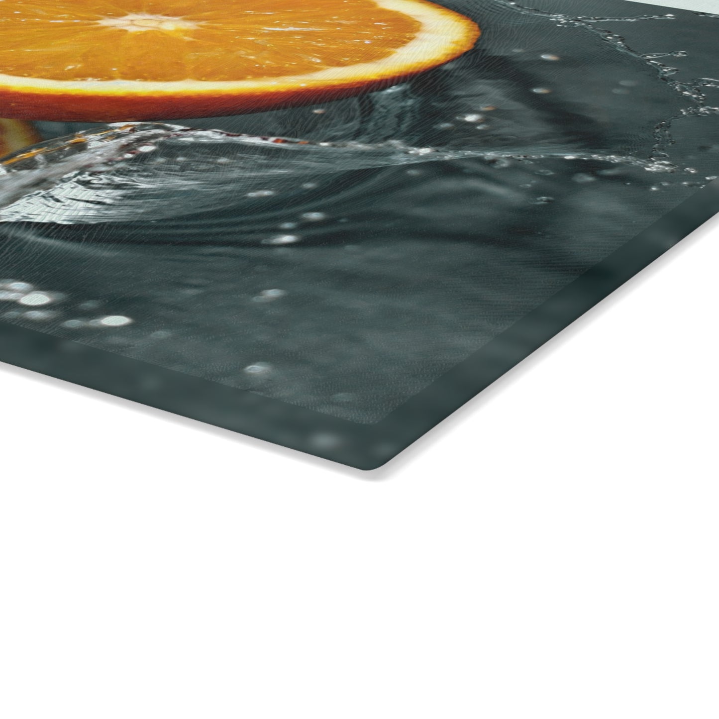 Splashing Orange Glass Cutting Board – Kitchen Art & Prep Surface