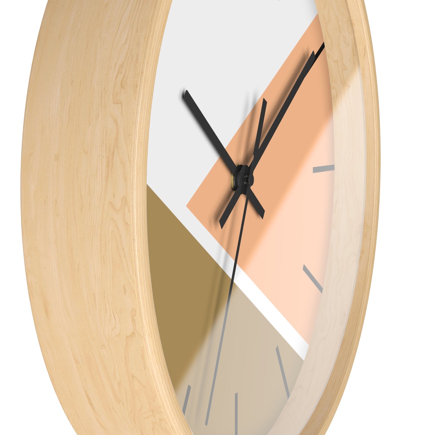 Modern Minimalist Wall Clock – Geometric Color Block Design