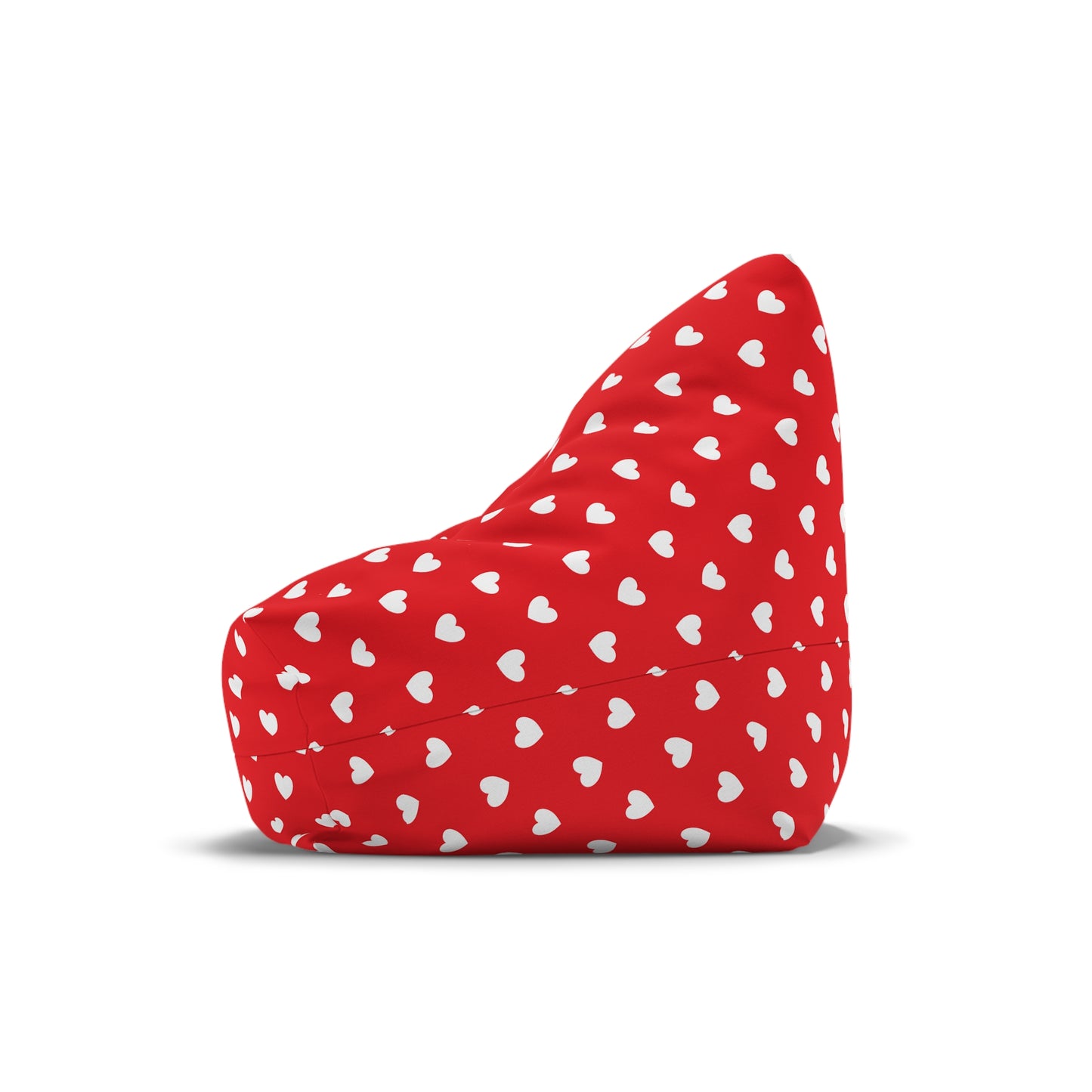 Red Heart Bean Bag Chair Cover