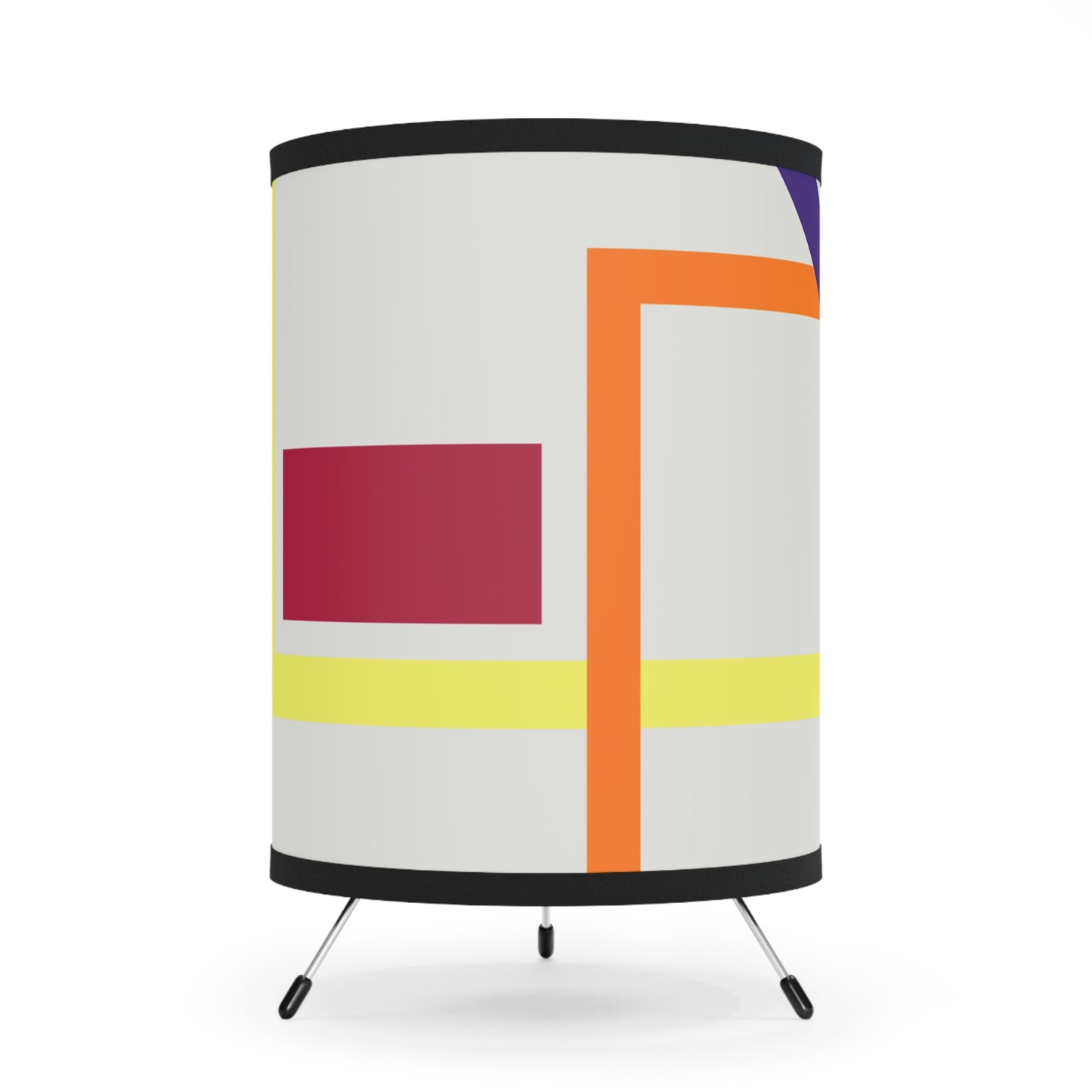 Modern Abstract Tripod Lamp – Geometric Color Pop Design