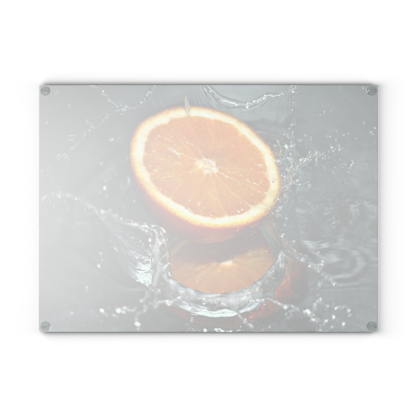 Splashing Orange Glass Cutting Board – Kitchen Art & Prep Surface