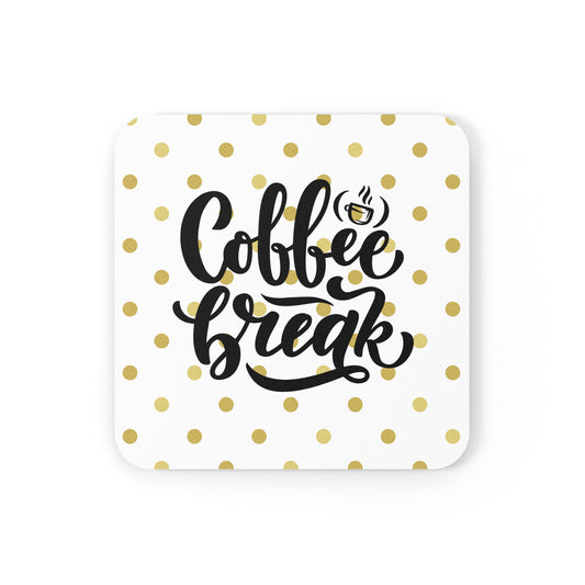 Coffee Break Cork Coaster