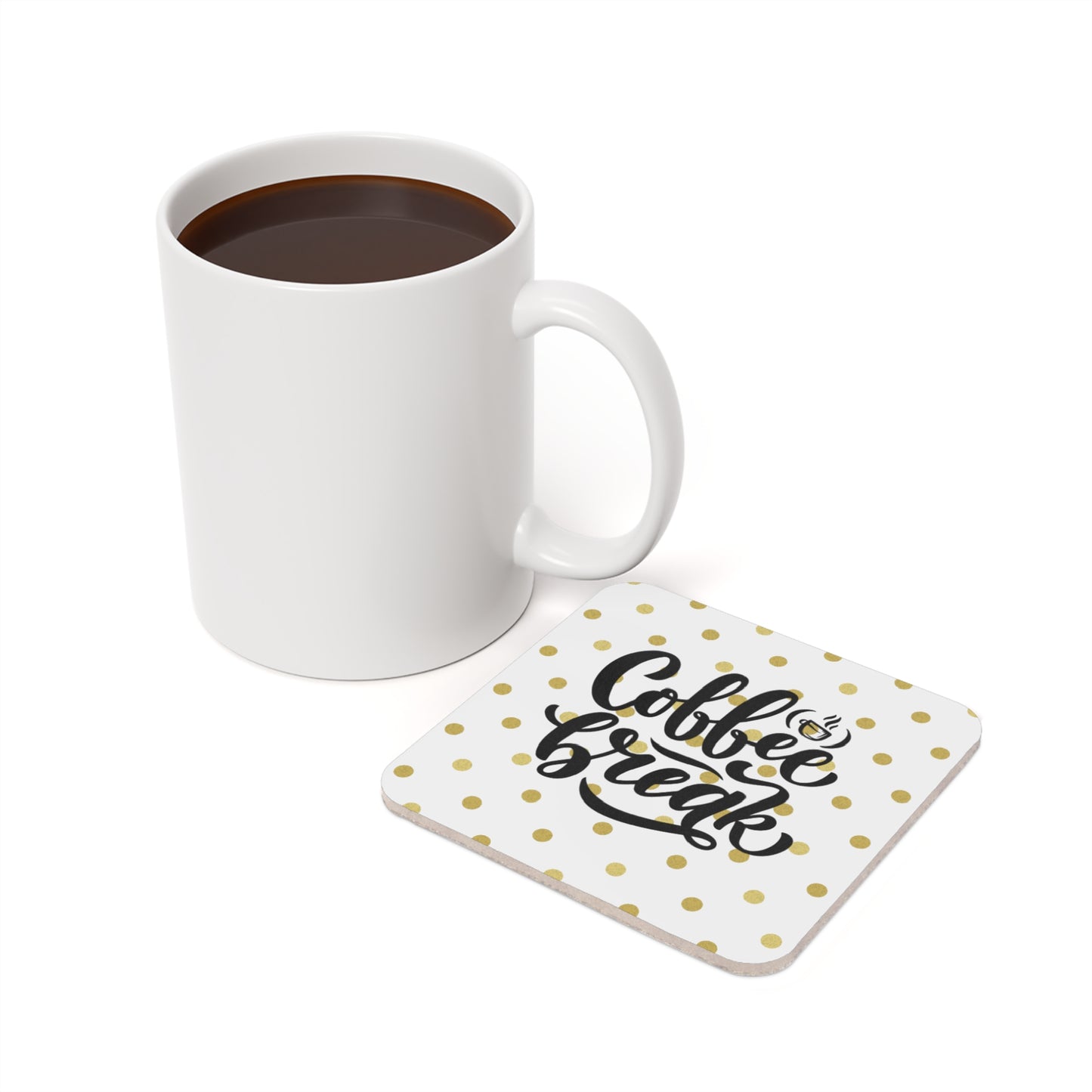 Coffee Break Cork Coaster